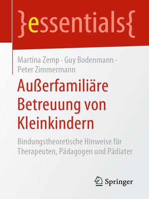cover image of Außerfamiliäre Betreuung von Kleinkindern